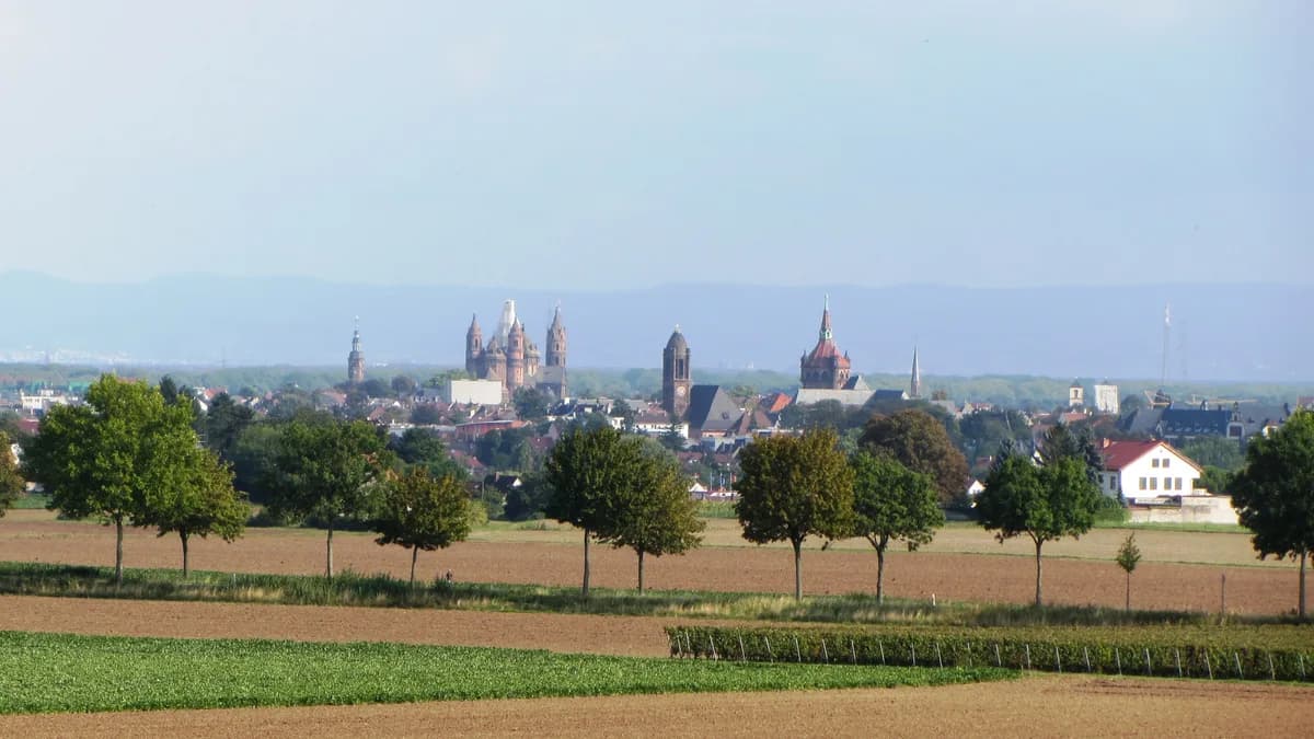 Stadtansicht von Worms
