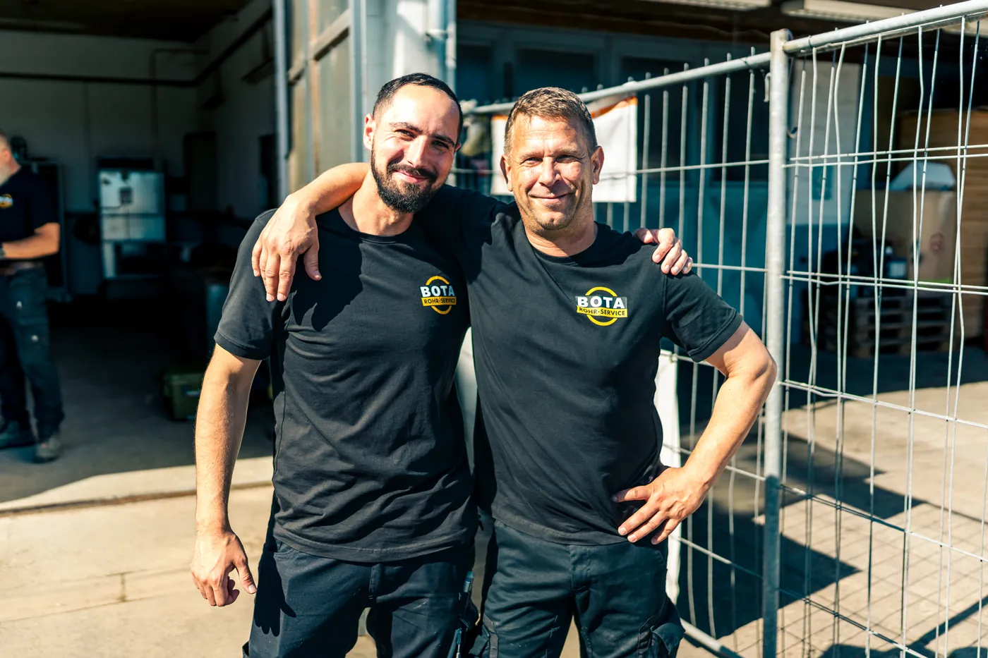 Techniker der Bota-Rohrservice e.K. bei der Rohrreinigung in Neckargemünd